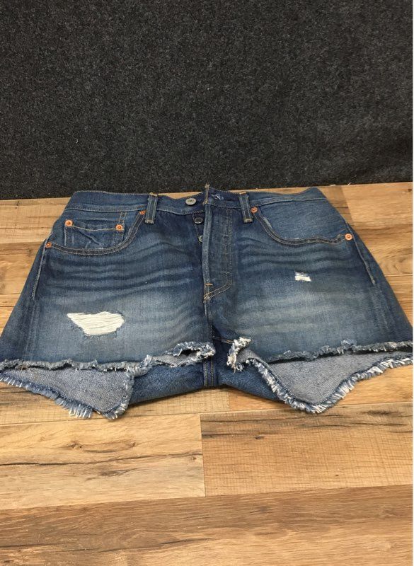 Lot of 3 Levi's Women's Cut Off Denim Shorts High Rise Button Fly