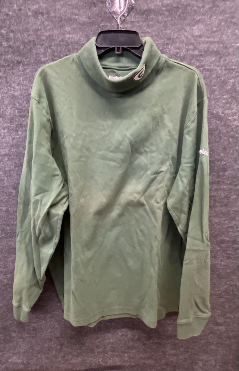 Reebok Men's NFL Green Bay Packers Cotton Turtleneck Sweater Sz XL