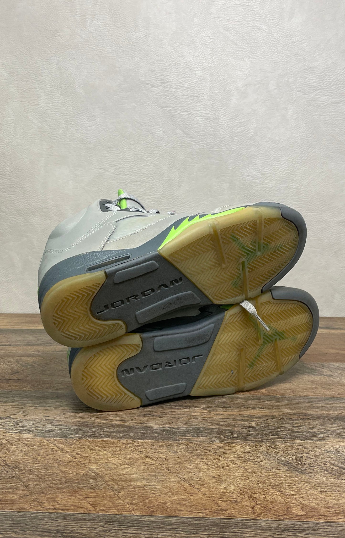 Nike Air Jordan 5 Retro Green Bean Silver Grey Lime GS Size 6.5Y DQ3734-003