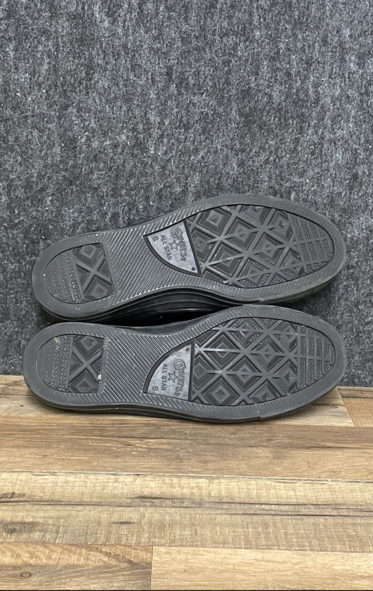 Converse Chuck Taylor All Star Ox Triple Black Leather Low Top Size Men's 6