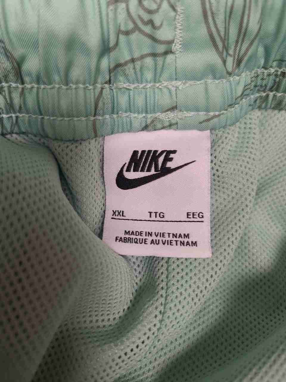 Nike Men's Mint Green Tropical Palm Tree Surfboard Print Swim Trunks Sz XXL