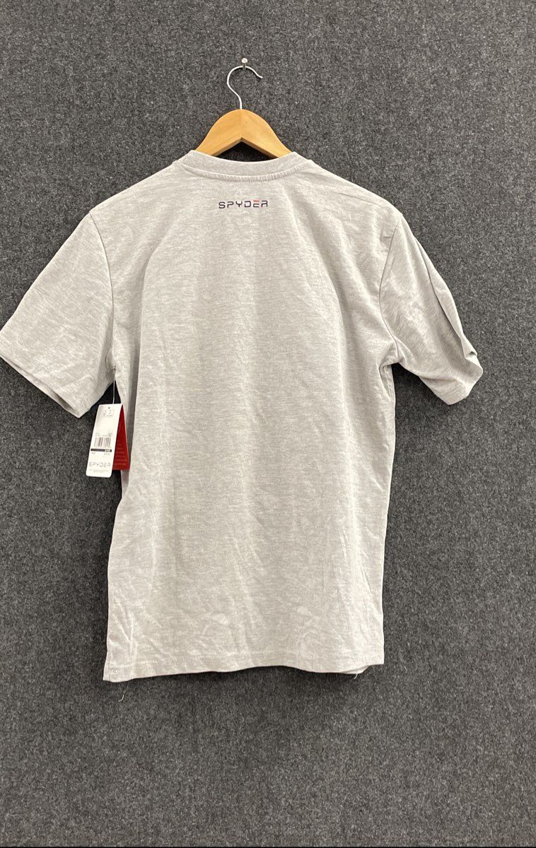 Spyder Men's Heather Grey Embossed Logo Graphic T-Shirt NWT Sz S