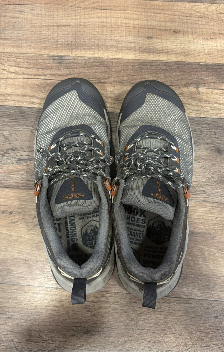 Keen NXIS EVO Low Waterproof Grey Hiking Shoes Women's Size 8