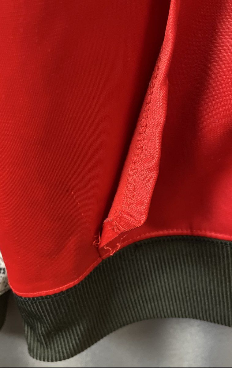 Vintage Y2K UNK NBA Men's Chicago Bulls Warm-Up Track Jacket Red Speckle Sz L