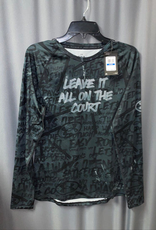 NWT Under Armour Womens HeatGear Alter Ego Compression Shirt Gray Graphic XL