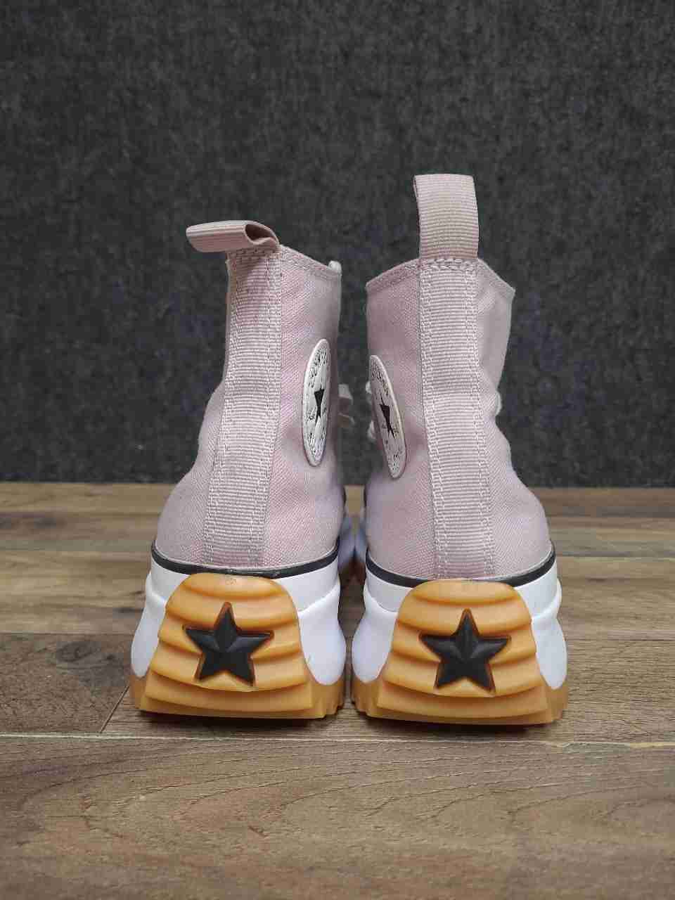 Converse Run Star Hike High Top Pink Quartz White Platform Size Men 7 Women 8.5