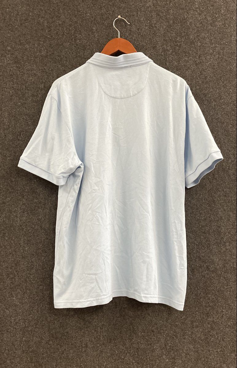 Scotch & Soda Men's Light Blue Short Sleeve Pique Polo Shirt Size XL