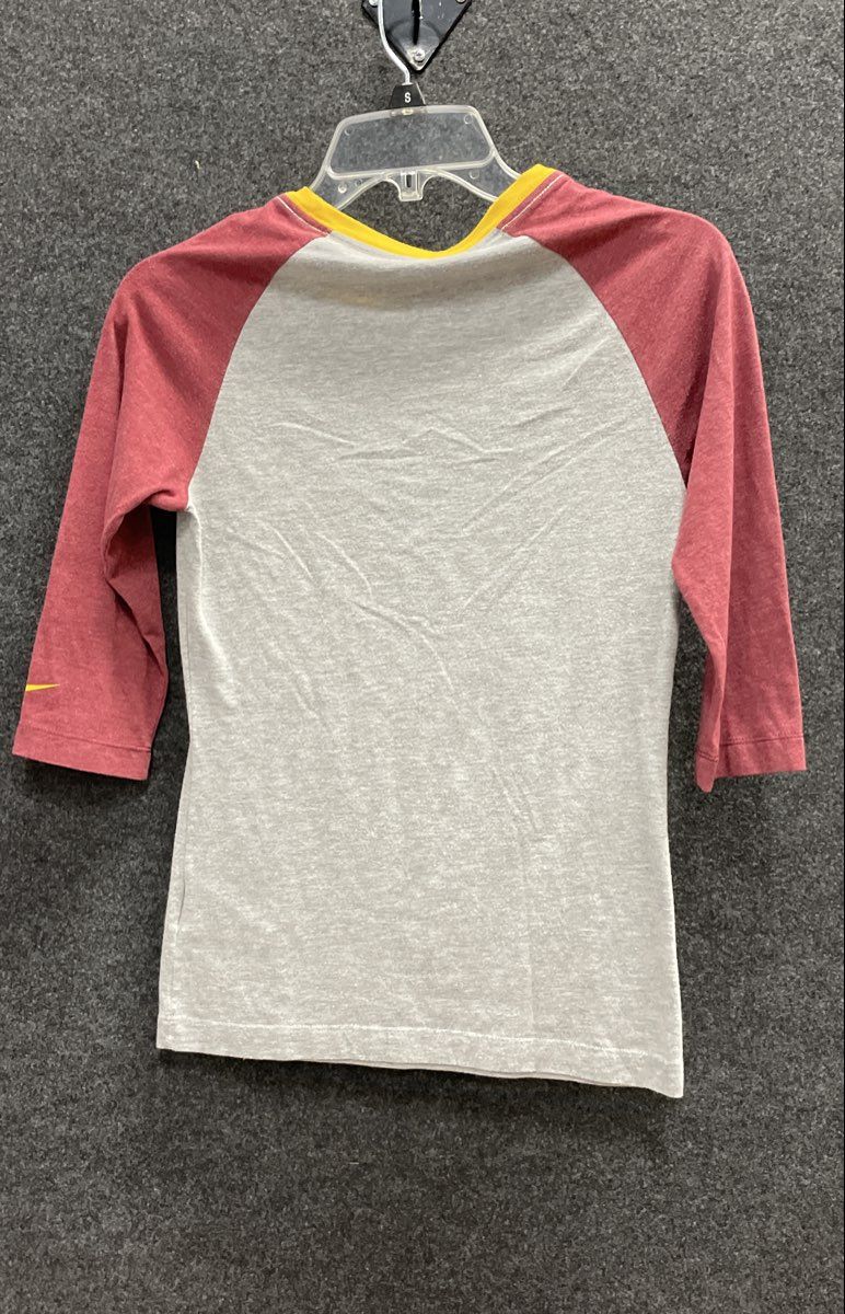 Washington Redskins NFL Nike Tri-Blend 3/4 Sleeve Raglan T-Shirt Sz S