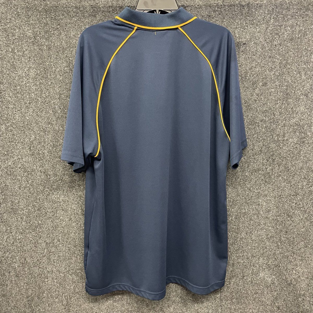 Pro Edge Men's West Virginia Mountaineers Polo Shirt Navy Blue Logo Sz 3XL