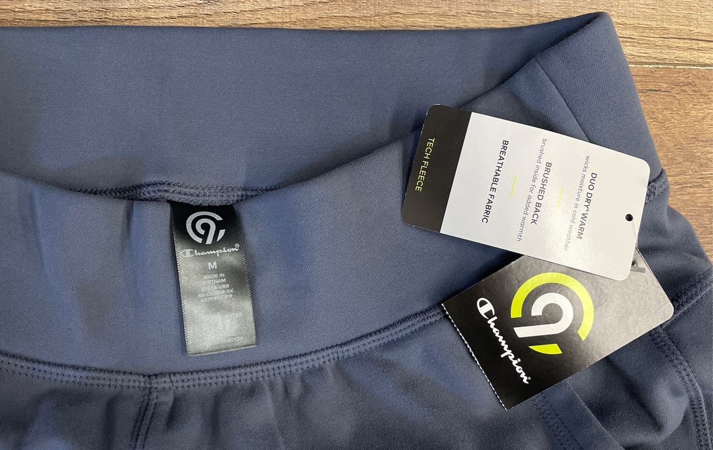 C9 Champion Women's Blue Duo Dry Warm Tech Fleece Joggers Sweatpants Sz M NWT