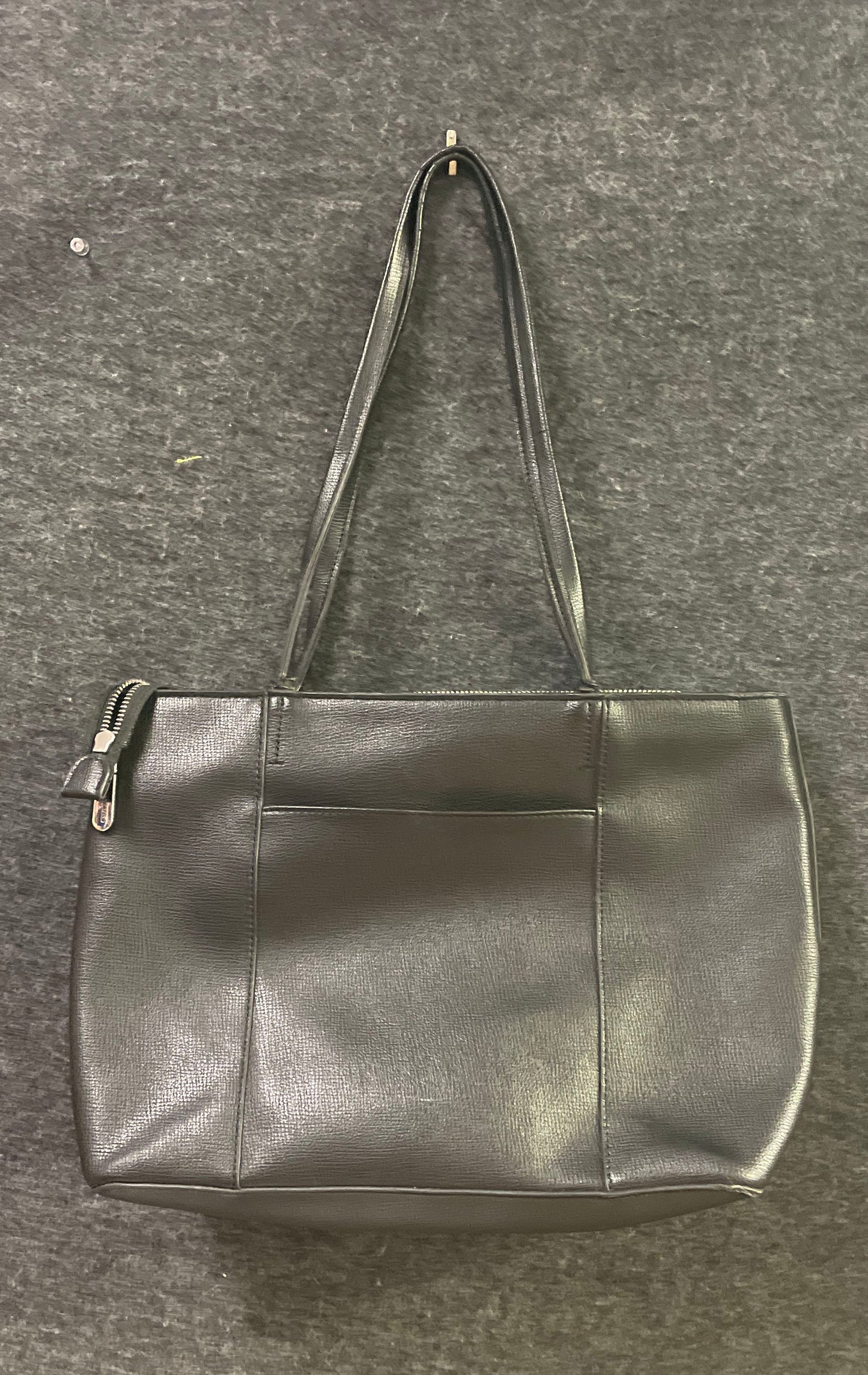 Karl Lagerfeld Paris Black K/Ikonik Graphic Tote Bag Silver Hardware