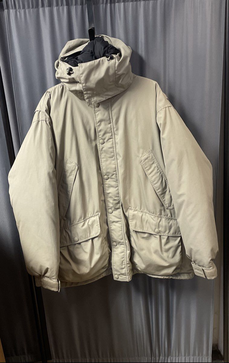 Vintage Y2K Cabela's Men's Gray Premier Northern Goose Down Parka Hooded 2XL