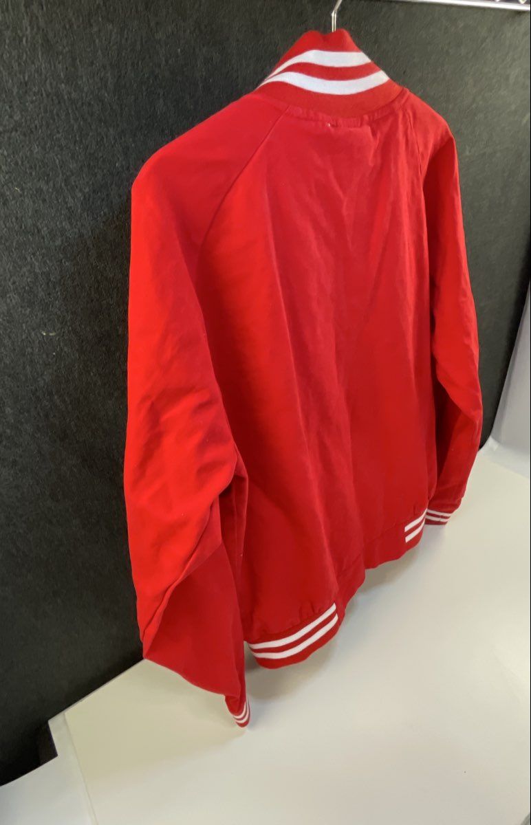Disney Parks Mickey Mouse Walt Disney World Red Varsity Bomber Jacket Sz S