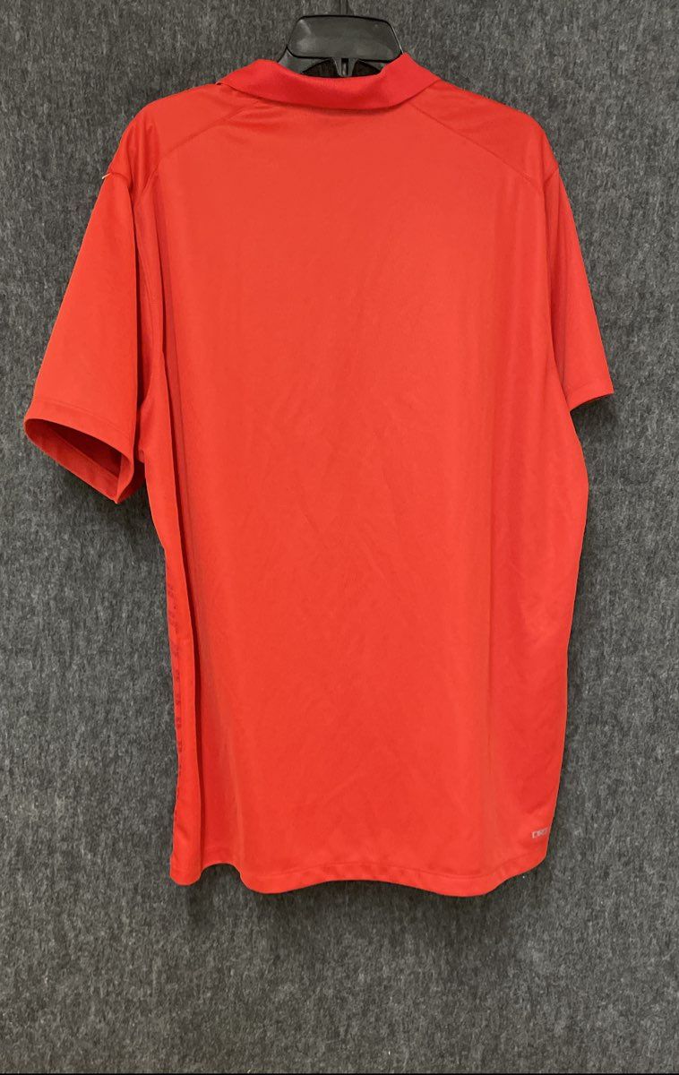 Jordan Men's Red Dri-FIT Victory Coaches Stripe Polo Shirt Size XL