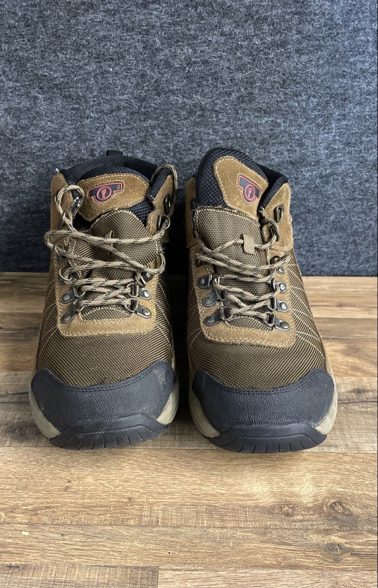 Orthofeet 489 Hunter Brown Leather Mesh Men's Hiking Boots Size 13 D