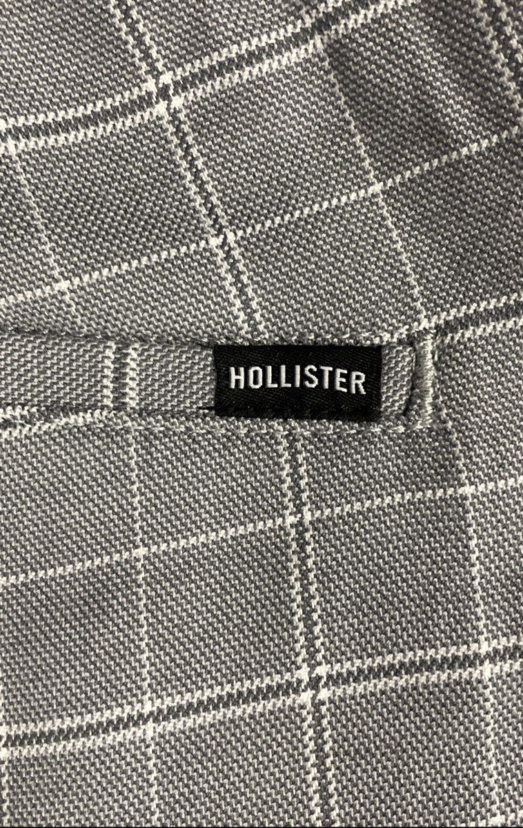 Hollister Men's Gray Epic Flex Skinny Chinos Windowpane Plaid Pants NWT Sz 29x32
