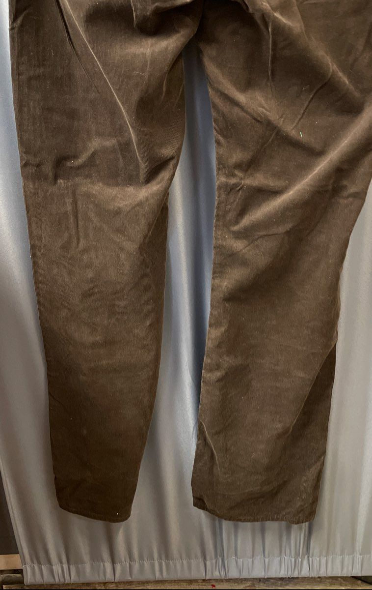 AG Adriano Goldschmied Men's The Protege Straight Leg Brown Corduroy Pants Sz 38