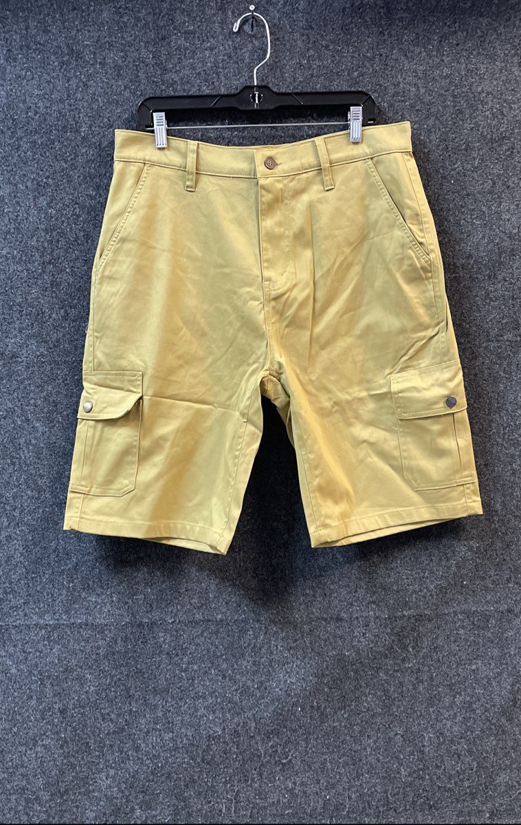 Roaming Soul Men's Khaki Cotton Stretch Cargo Shorts Sz 34 NWT