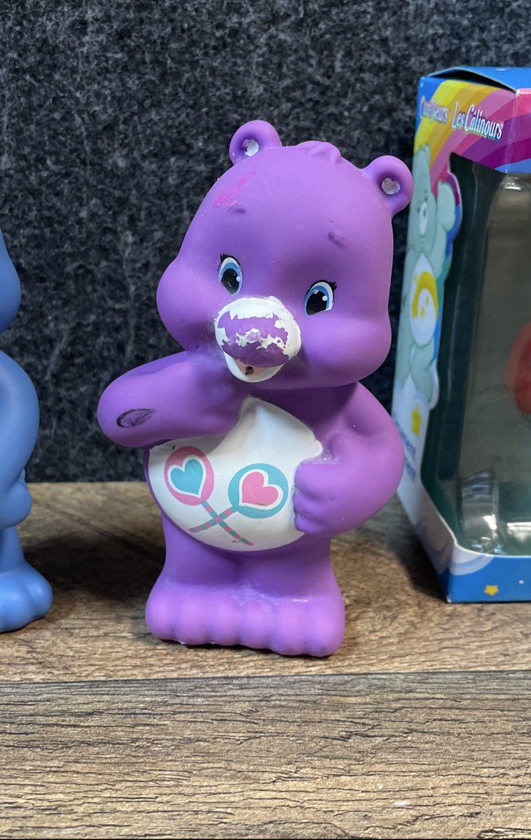 Care Bears Toy Lot Plush Figures Ornament 5 Pieces Funshine Grumpy Cheer Wish