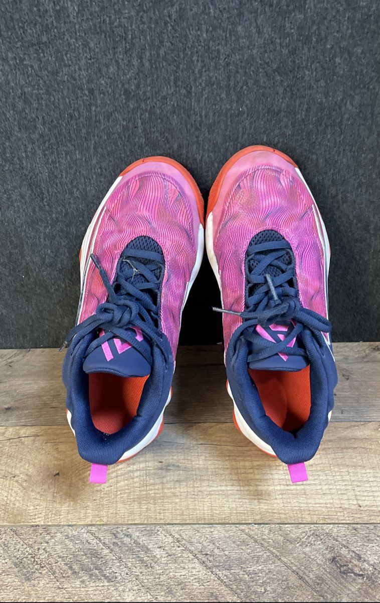 Nike Giannis Immortality 4 GS Beyond Pink Blue Basketball Shoes Size 4.5Y