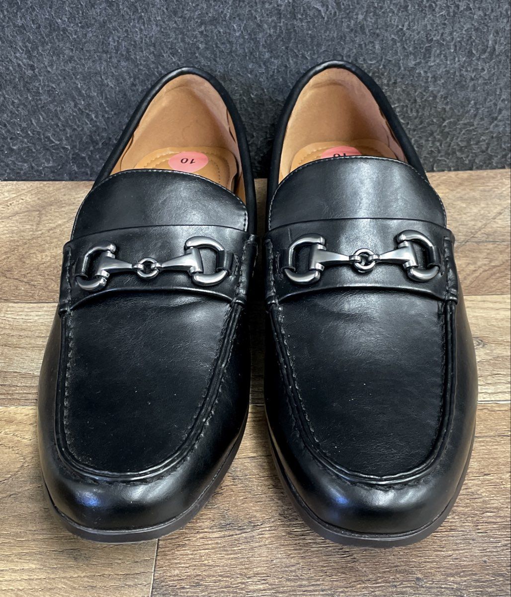 Steve Madden P-PARLAY Black Bit Loafer Dress Slip On Shoes Men's Size 10
