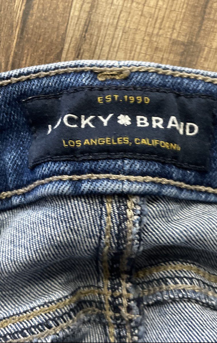 Lucky Brand Women's Blue Ankle Jeans Faded Denim Stretch Size 10/30