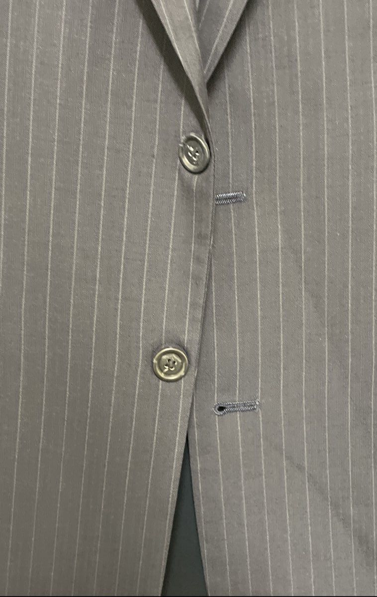 Jos. A. Bank Men's Navy Blue Pinstripe 100% Wool 2-Button Blazer Jacket Sz 40L