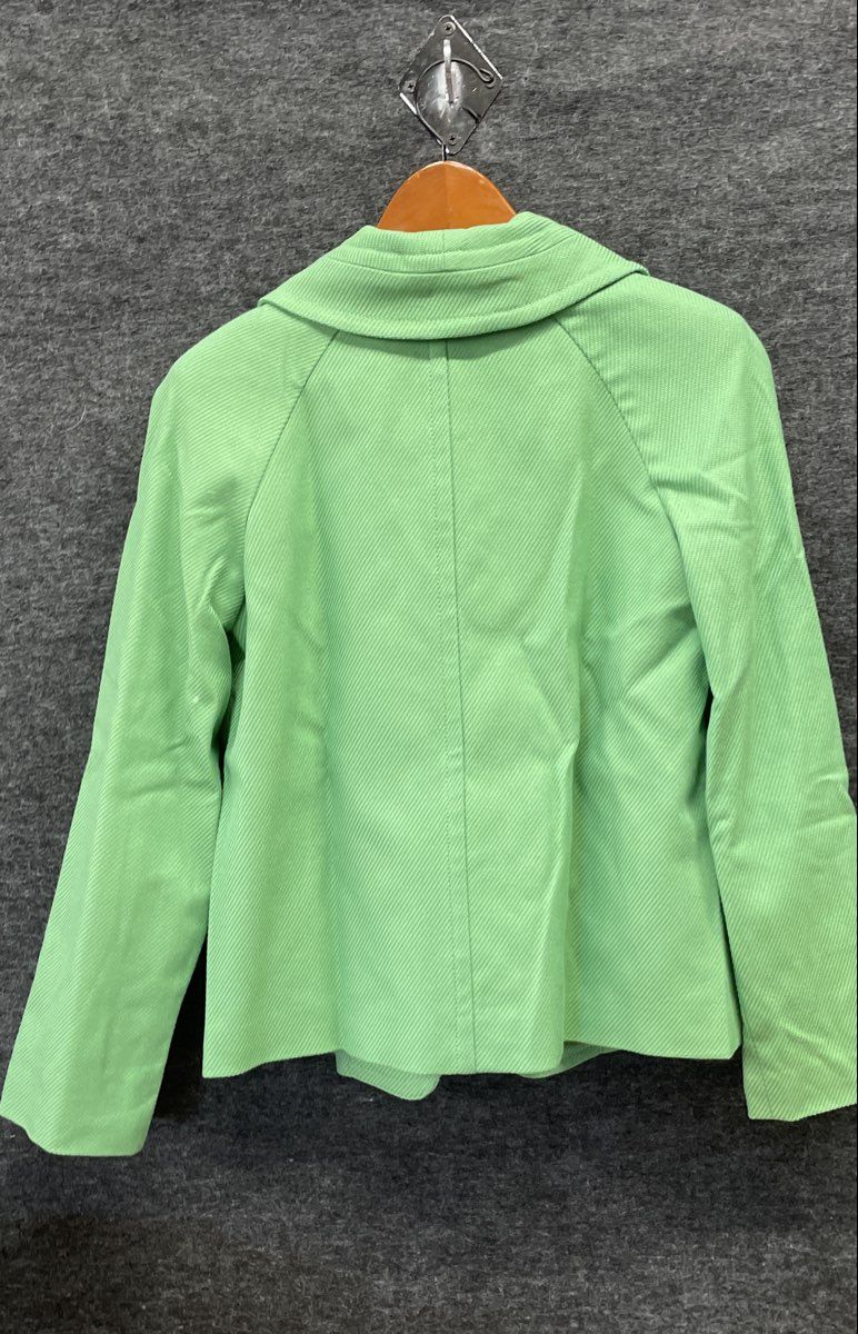 Talbots Women's Green Textured Single Button Petite Jacket Sz 6P NWT