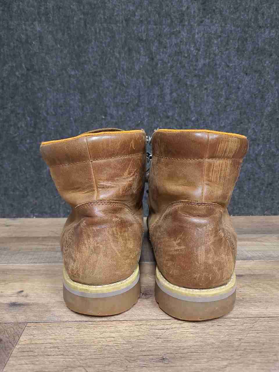 Timberland Larchmont II Waterproof Moc Toe Brown Leather Boots Men's Size 10