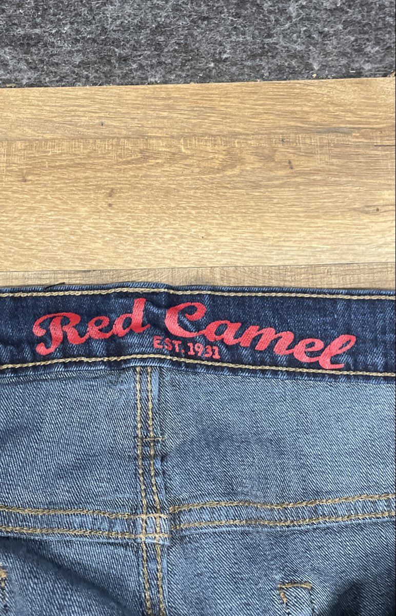 Red Camel Men's Slim Straight Dark Wash Blue Stretch Denim Jeans Sz 36x30