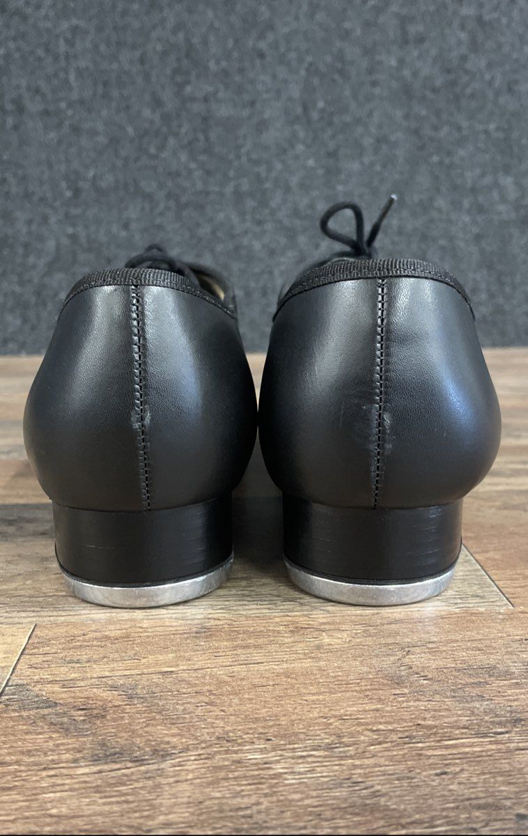 Capezio CG09 Premiere Black Leather Oxford Tap Shoes Tele Tone II Size 12M