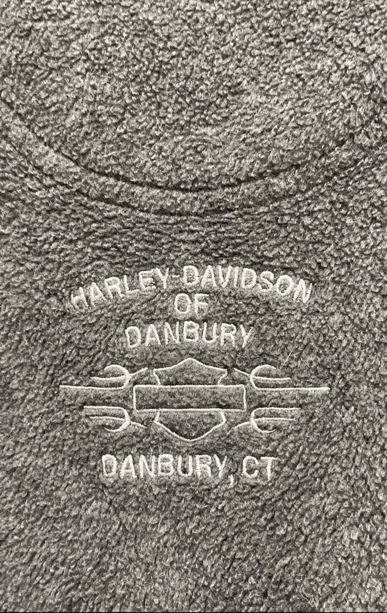 Vintage 2005 Harley-Davidson Danbury CT Quarter Zip Fleece Pullover Sz L/XL