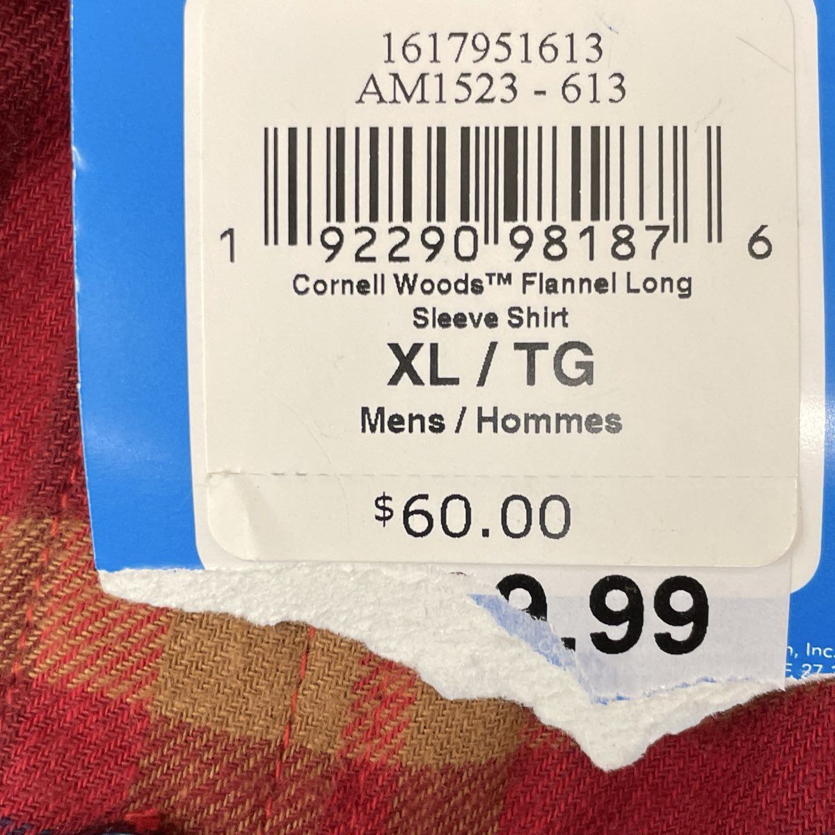 Columbia Men's Cornell Woods Flannel Long Sleeve Red Plaid Shirt Sz XL NWT