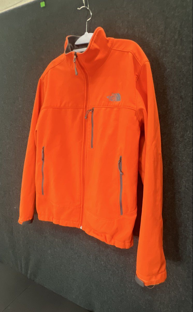 The North Face Men's Apex Bionic Softshell Jacket Orange Full Zip Sz L