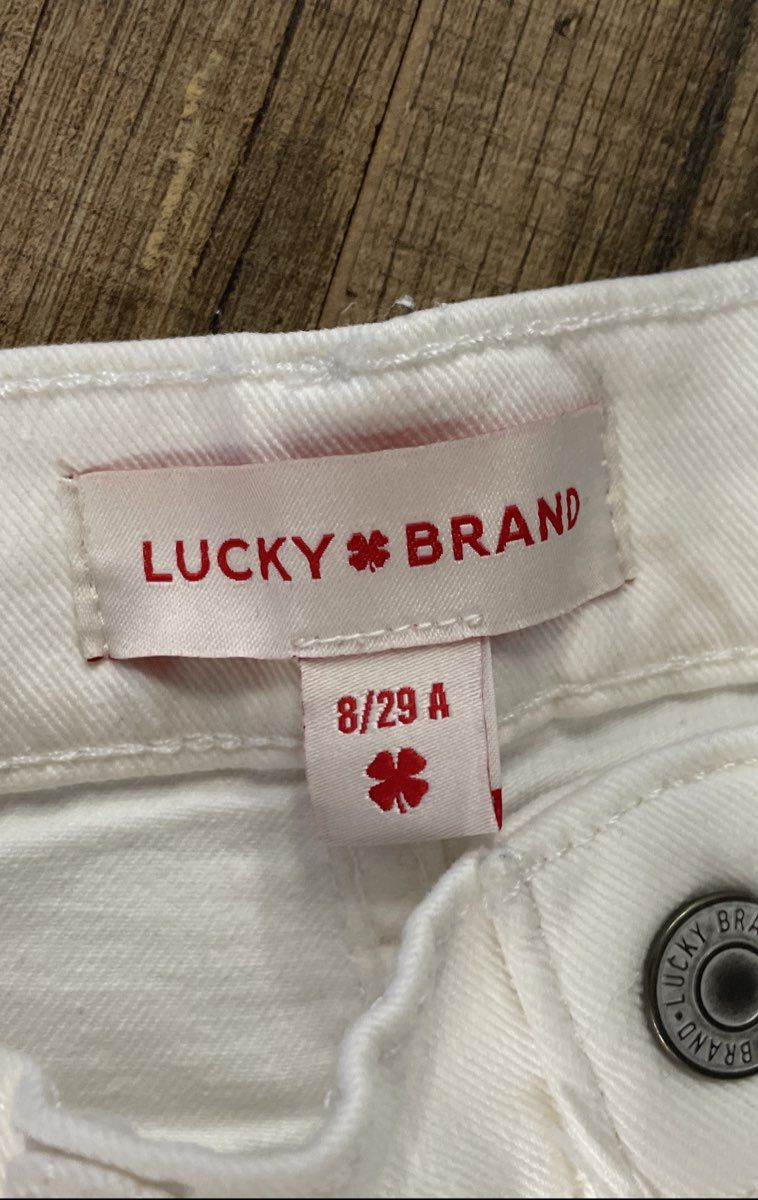 Lucky Brand Women's Bridgette High Rise Skinny White Button Fly Jeans Sz 8 NWT