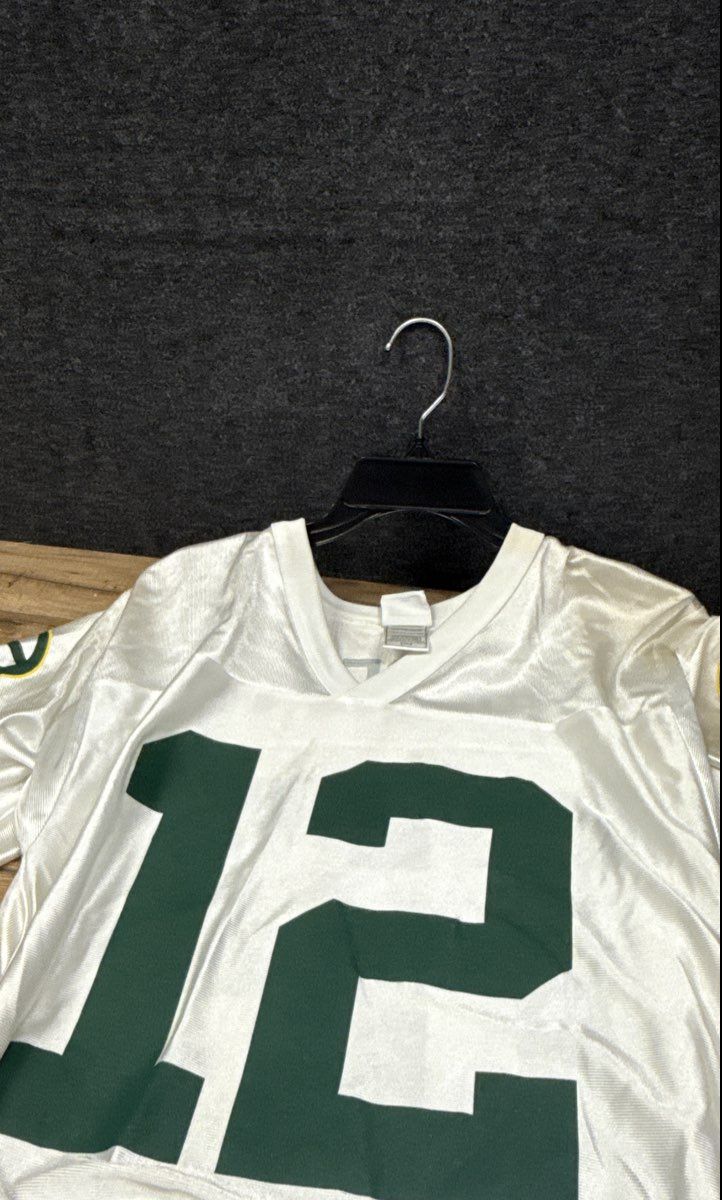 NFL Team Apparel Men's Green Bay Packers Aaron Rodgers Jersey White Sz S