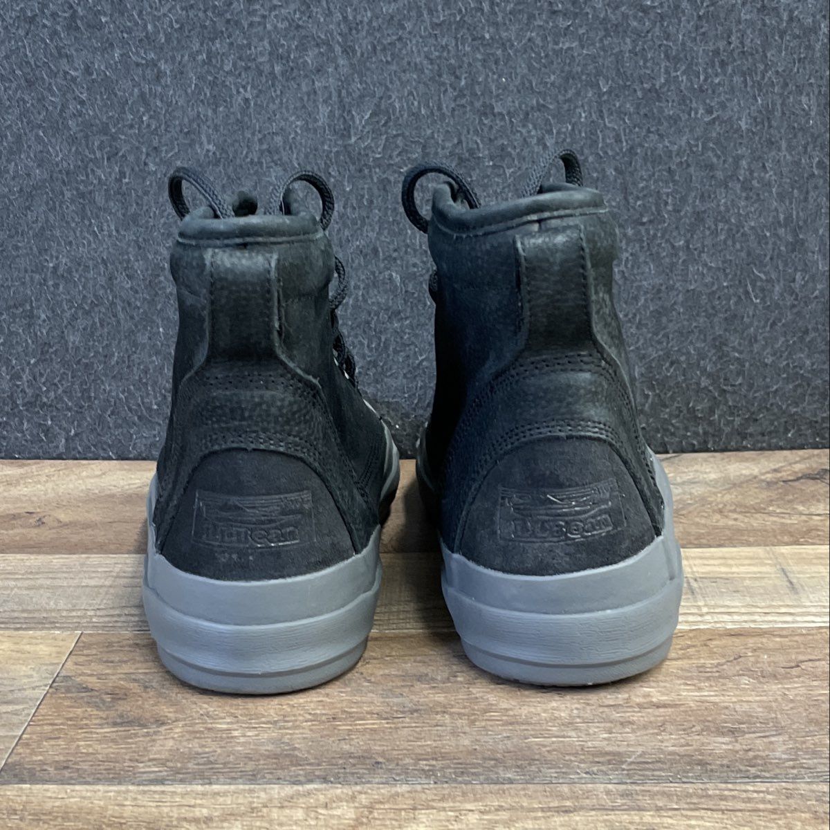 L.L. Bean Bar Harbor Duck Boots Black Suede Leather Ankle Boots