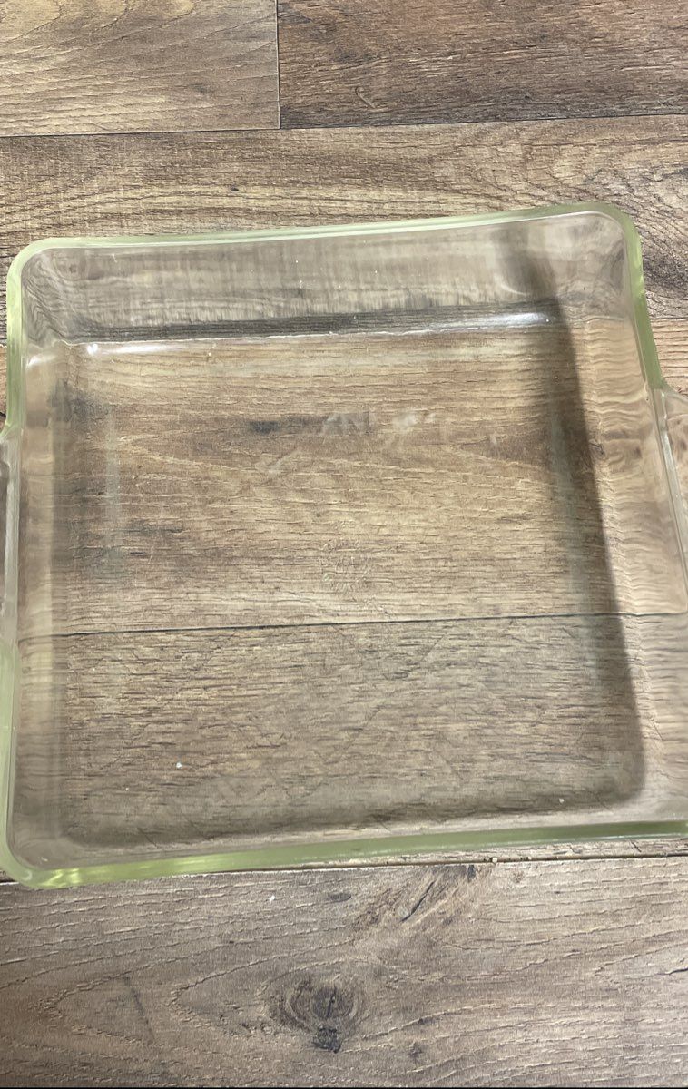 Vintage Pyrex 3 Piece Lot Clear Glass Baking & Casserole Dish w/ Lid
