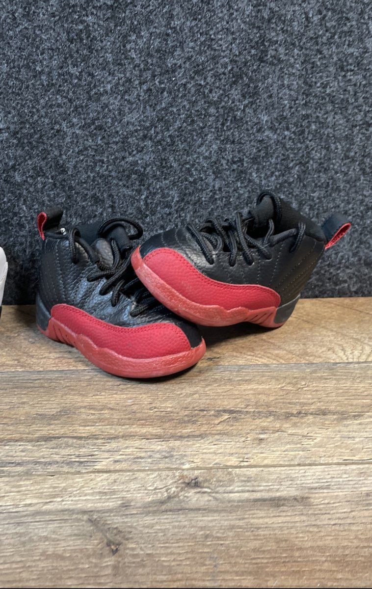Nike Air Jordan Retro 12 Flu Game & Jordan 5 Infant Toddler Lot Size 5C 4C