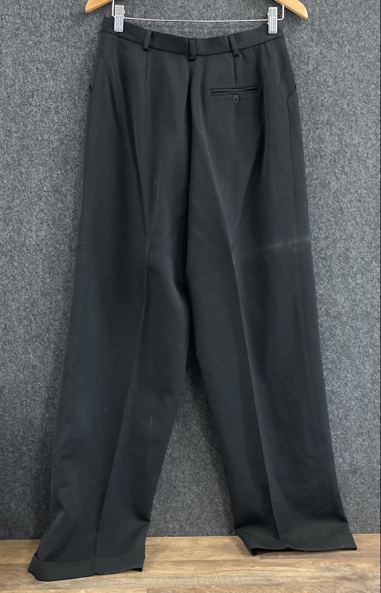 Jones New York Women's Vintage 90s Black Pleated Wool Trouser Pants Sz 10