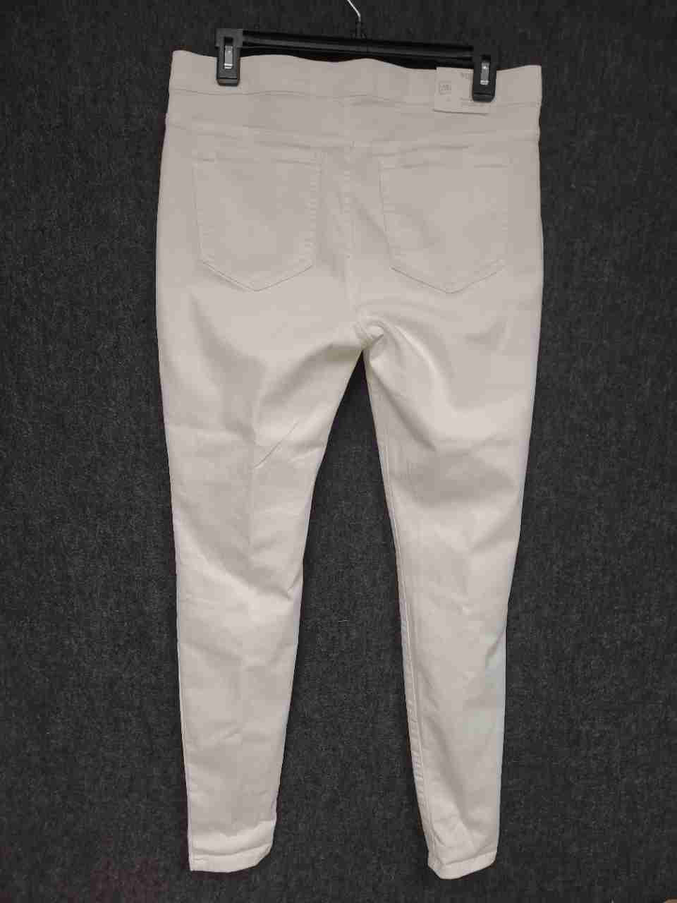 J.Jill Women's White Denim Leggings Sits Below Waist Slim Fit Sz 8