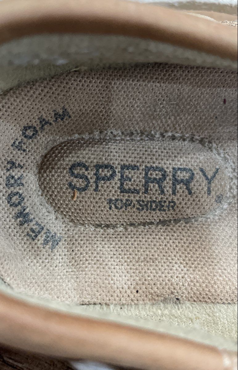 Sperry Top-Sider Angelfish Brown Tan Leather Mesh Boat Shoes Women's Size 7.5