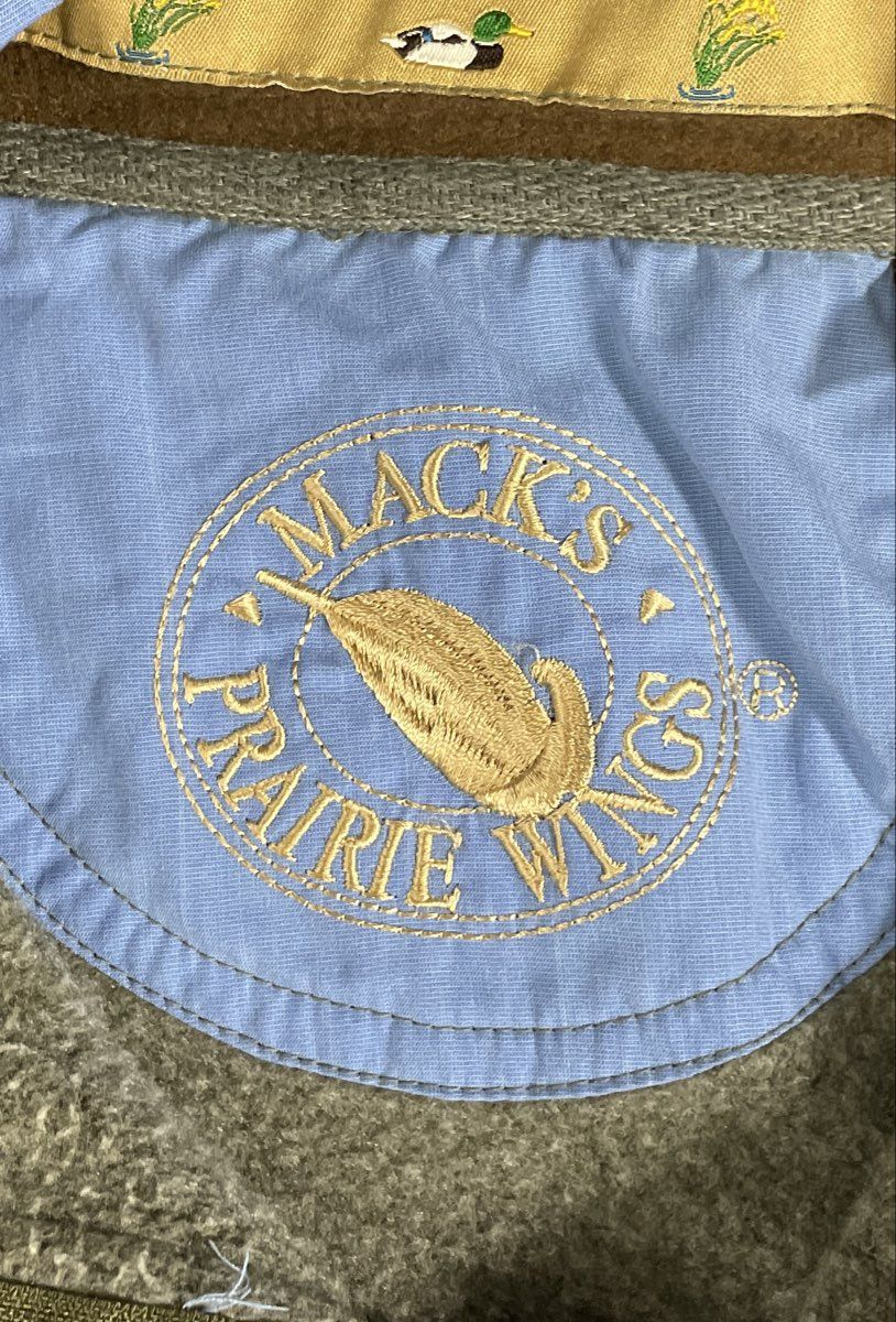 Mack's Prairie Wings Men's Olive Green 1/4 Zip Snap Pullover Sweatshirt Sz L