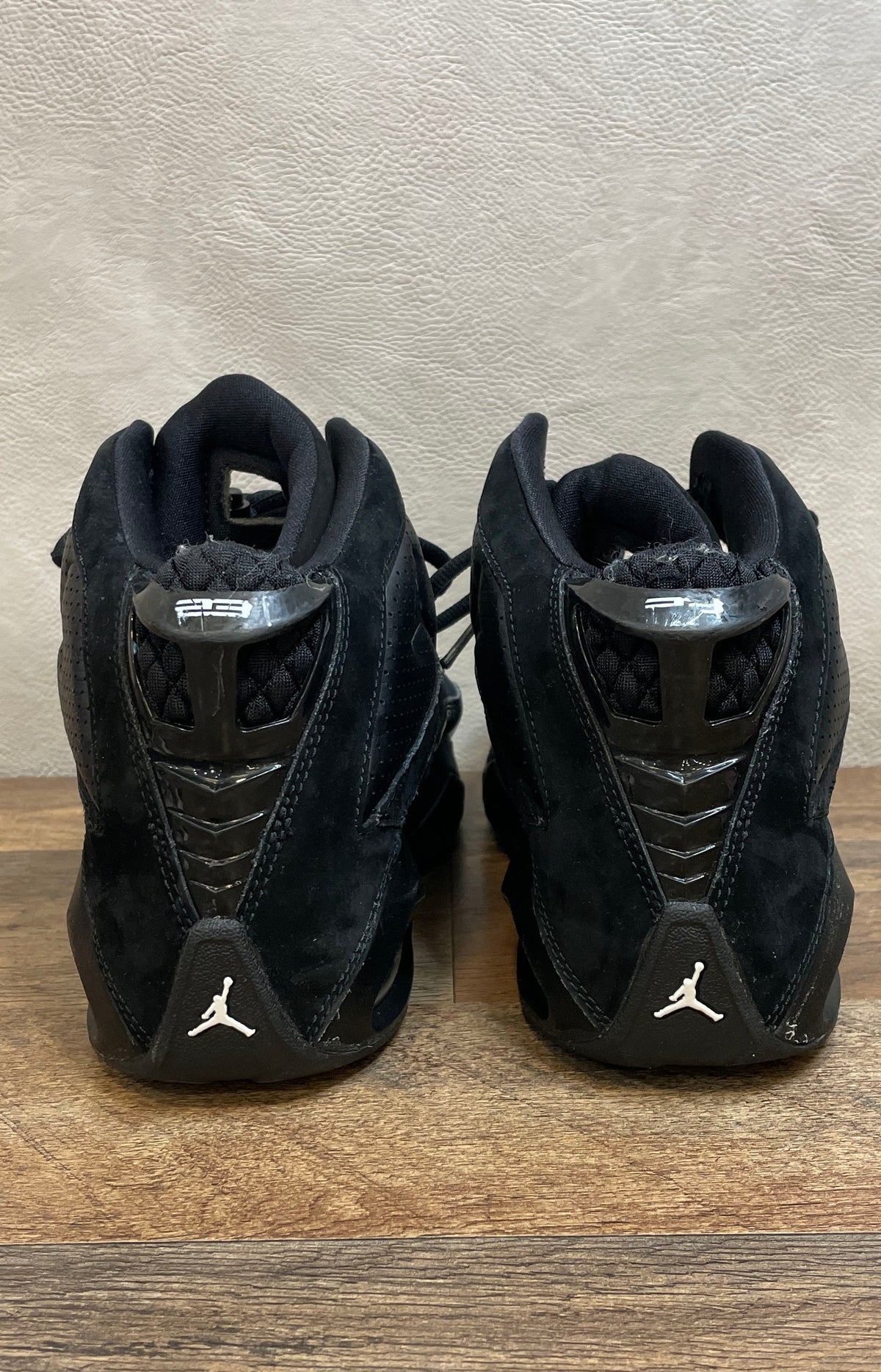 Nike Jordan True Flight Triple Black Basketball Shoes Men's Size 9.5