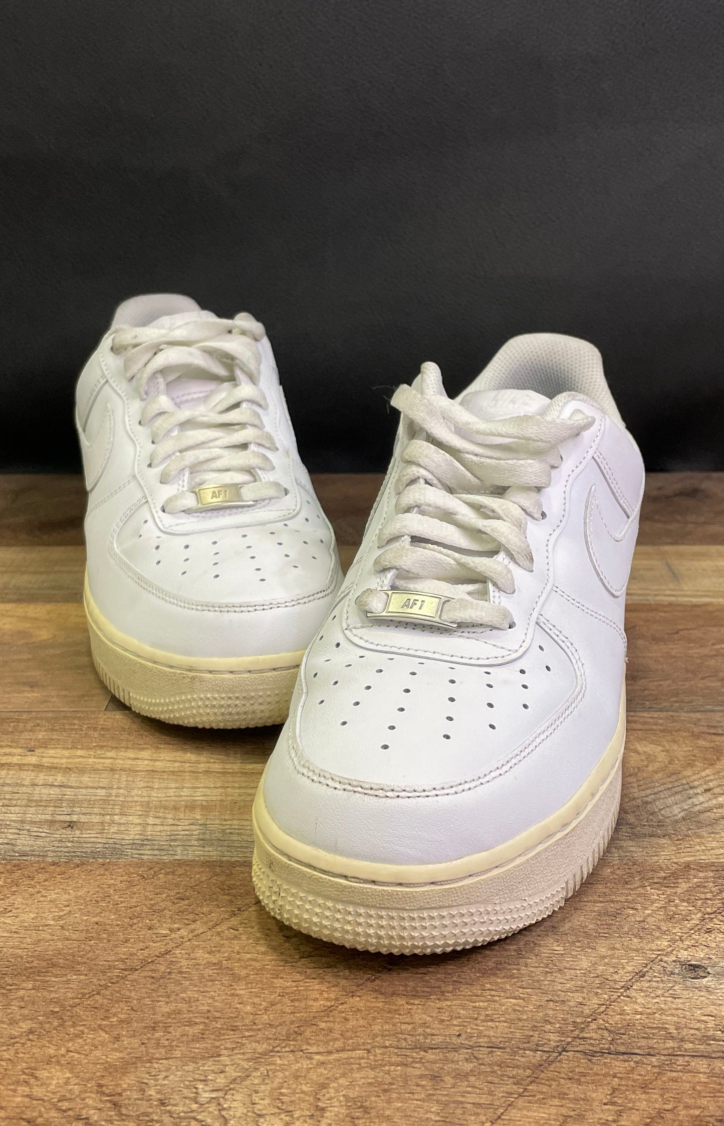 Nike Air Force 1 '07 Low Triple White Sneakers Men's Size 10
