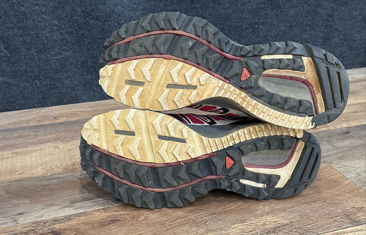 Salomon XR Crossmax 1 Guidance Red Black Trail Running Shoes Men's Size 8.5