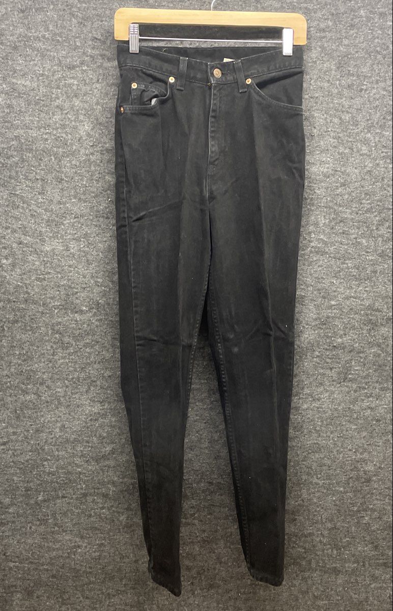 Vintage 90s Levi's Women's 912 Slim Fit Tapered Leg Black Jeans USA Made Sz 9