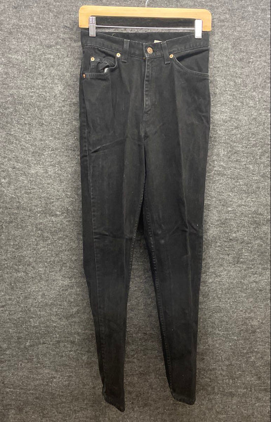 Vintage 90s Levi's Women's 912 Slim Fit Tapered Leg Black Jeans USA Made Sz 9