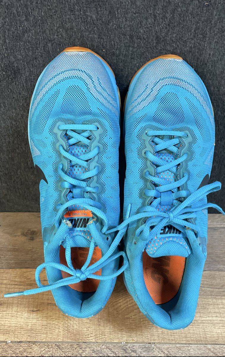 Nike Air Max Tailwind 7 Blue Orange Running Shoes Size 11