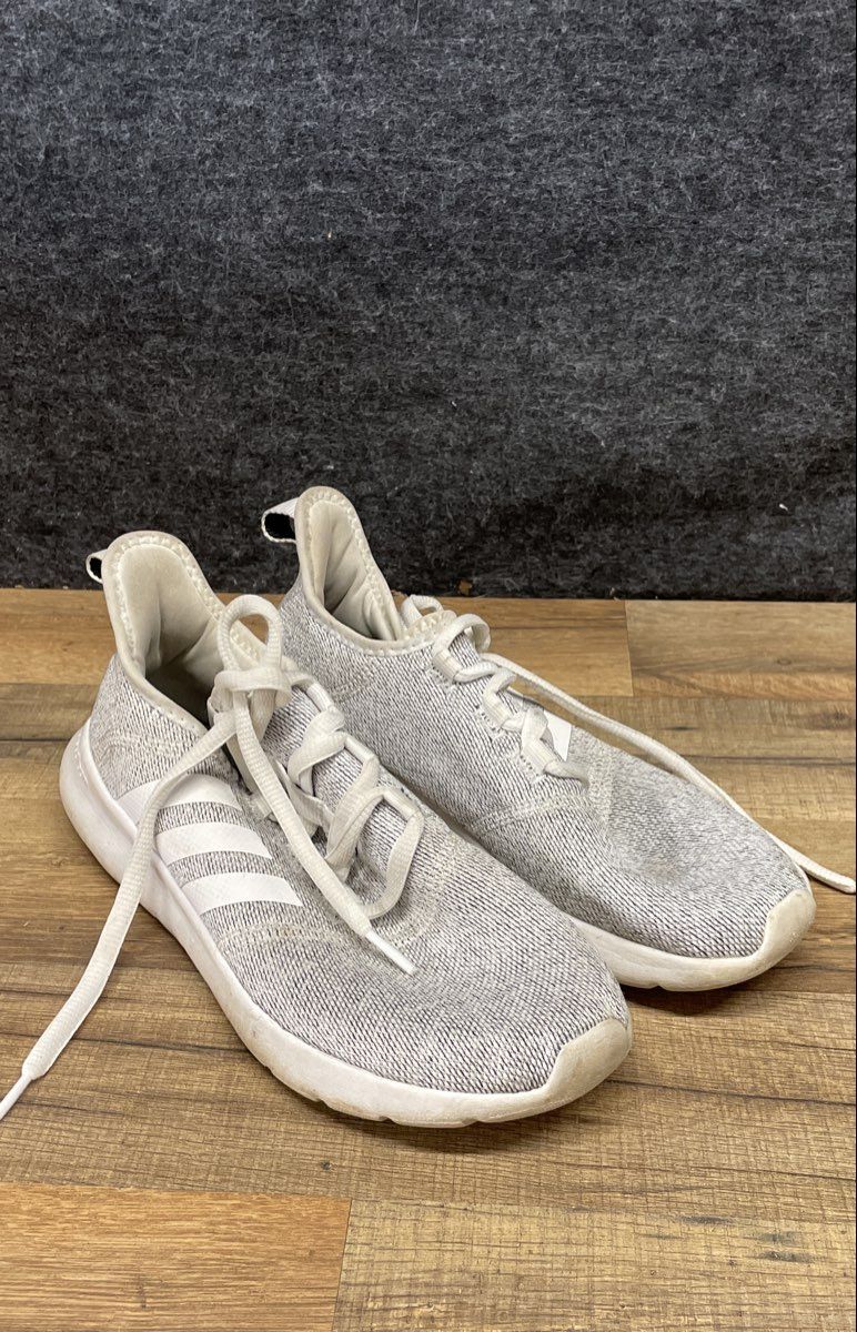 Adidas Cloudfoam Pure 2.0 Cloud White Grey Women's Running Sneakers Size 8